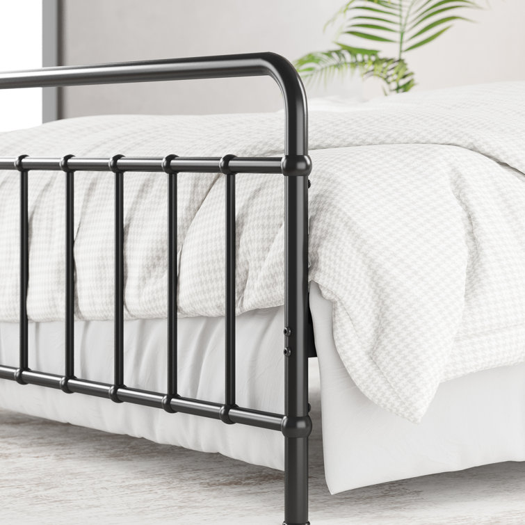 Fernleaf Farnham Farmhouse Metal Bed Frame with Headboard & Reviews